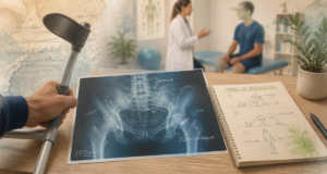 durée de consolidation fracture sacrum radiographie patient