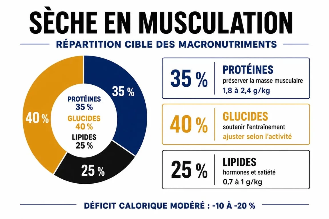 Répartition des macronutriments pour réussir sa sèche en musculation
