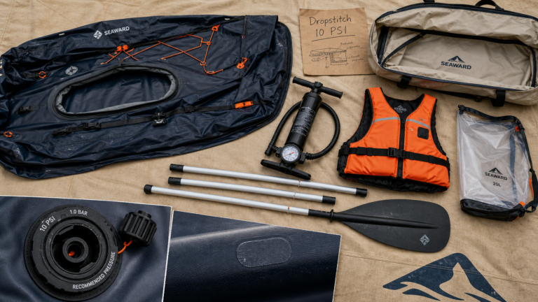 Kayak Itiwit et confort de rame : pompe, pagaies et gilet