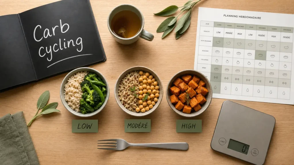 Carb cycling c'est quoi : bols low, modéré et high carb