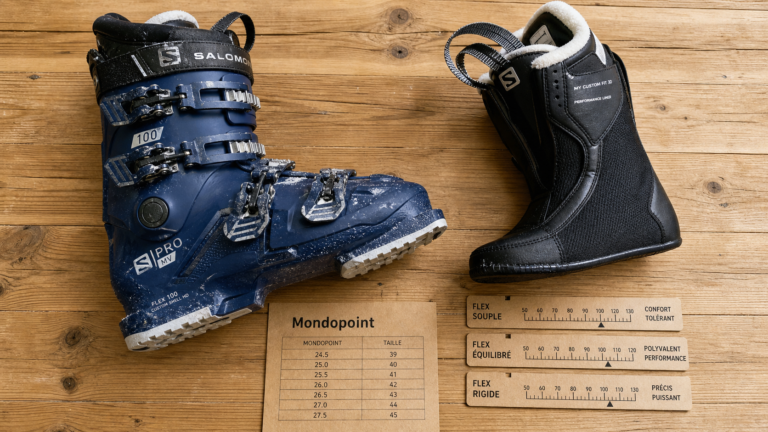 Chaussure de skis homme : flex et pointure pour éviter la douleur