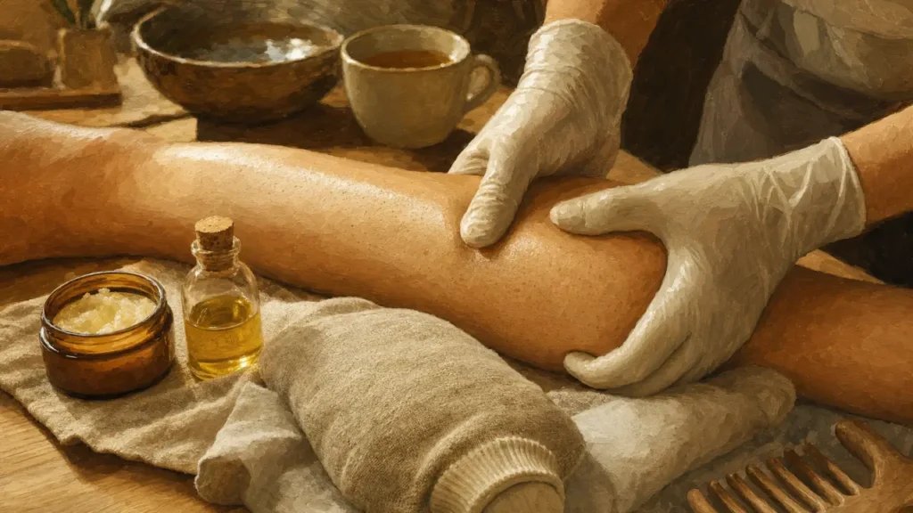 Décontractant naturel pour soulager une douleur musculaire et une crampe