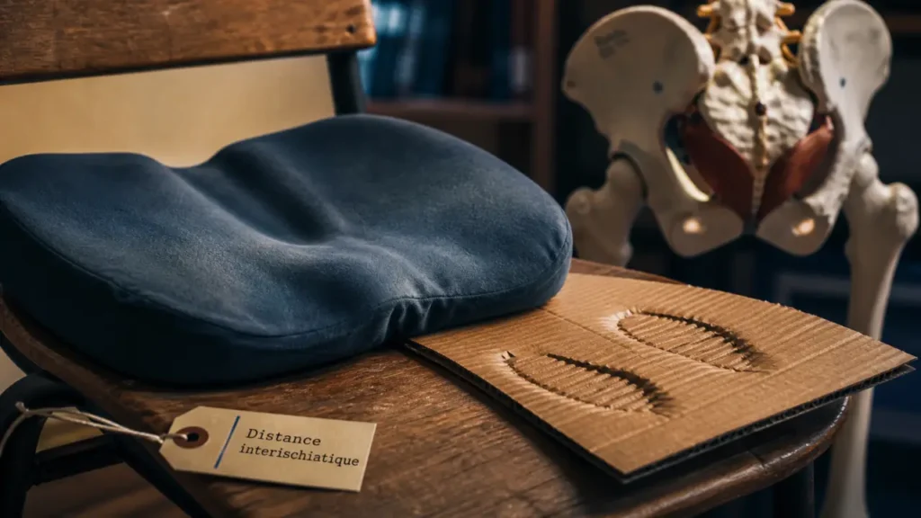 Douleurs des ischions : assise et coussin mémoire de forme pour soulager la pression