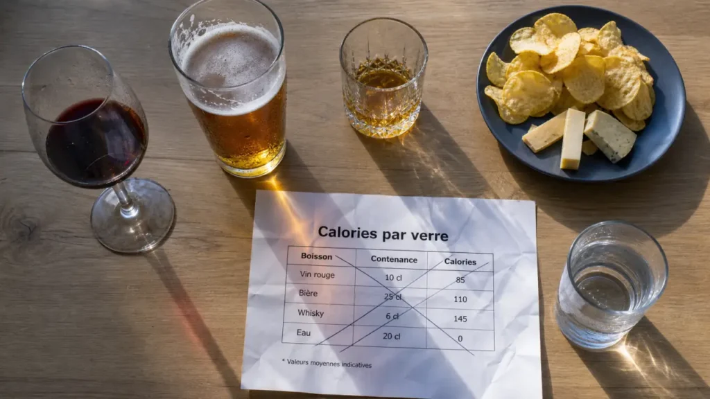 Est ce que l’alcool fait grossir : calories par verre, vin bière whisky