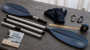 Kayak pagaie double démontable aluminium et pales polypropylène