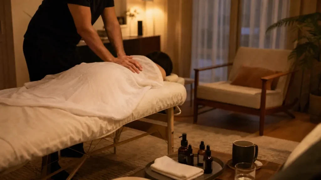 Massage a domicile : table et praticien à domicile
