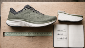 Meilleure chaussure running : amorti, drop et usage