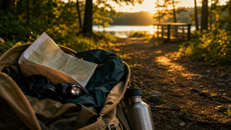 Micro-aventure près de chez soi : 48 heures pour sortir de la routine sans partir loin La micro-aventure près de chez soi : sac, sentier et voie verte vers un lac