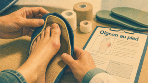 Oignon pied : bosse du gros orteil et chaussures
