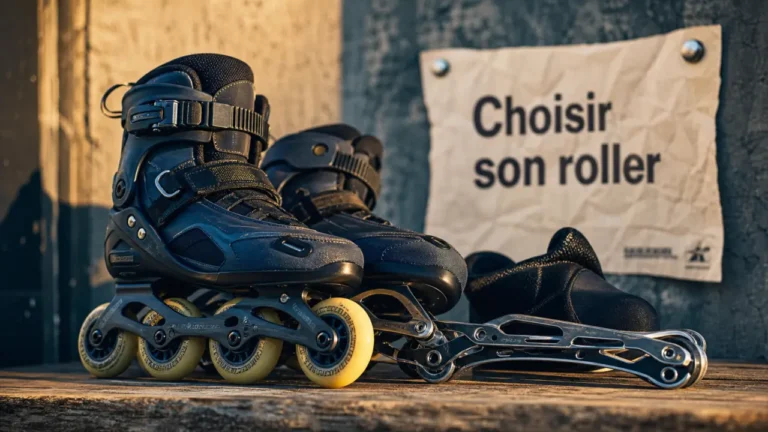 3 roues, 4 roues ou freeride : quel roller femme choisir selon votre pratique ? Roller femme : 3 roues ou 4 roues, vue des roues et platine