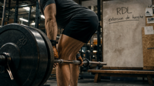 Soulevé de terre roumain : charnière de hanche, muscles sollicités