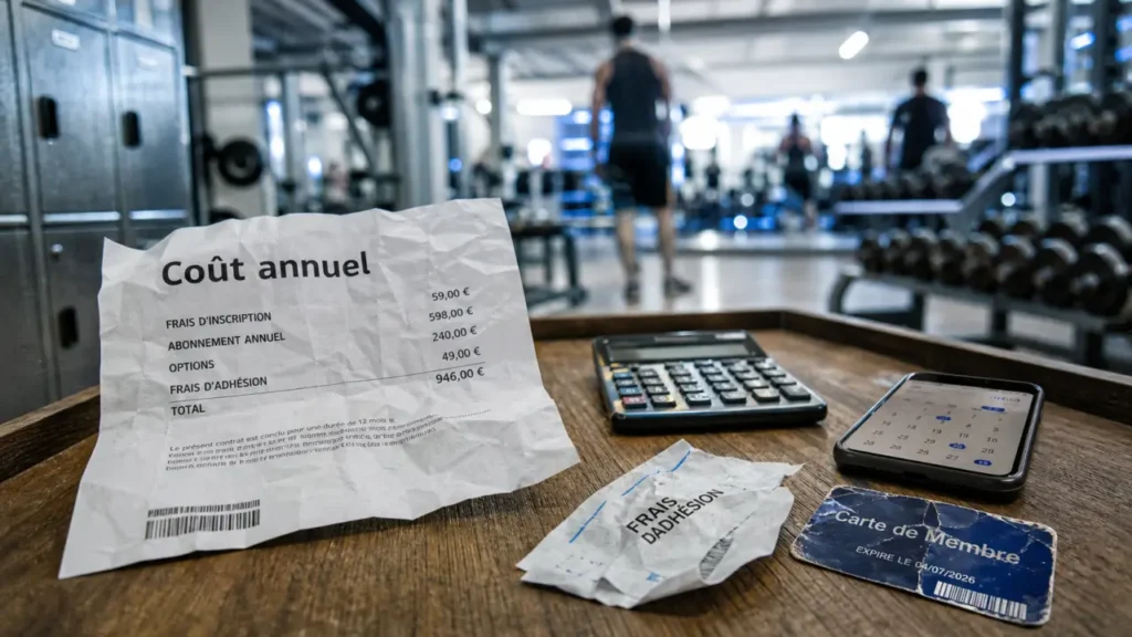 Tarif salle de sport : coût réel sur 4 semaines, frais d’adhésion et engagement