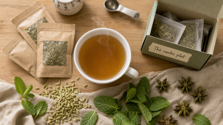 The pour ventre plat : tisane fumante, graines de fenouil et menthe