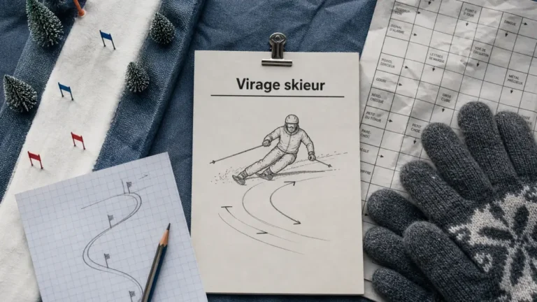 Virage pour un skieur : guide technique et mots croisés