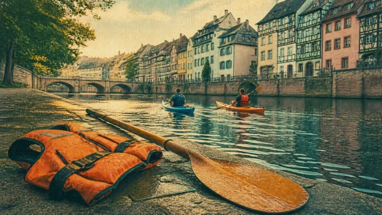Ill paisible, Rhin sportif ou plan d’eau familial ? Les activités nautiques à Strasbourg selon votre envie Activités nautiques Strasbourg : kayak sur l’Ill, quai de Petite France