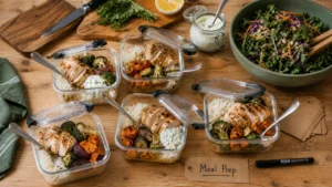 Meal prep sportif : boîtes repas prêts pour la semaine