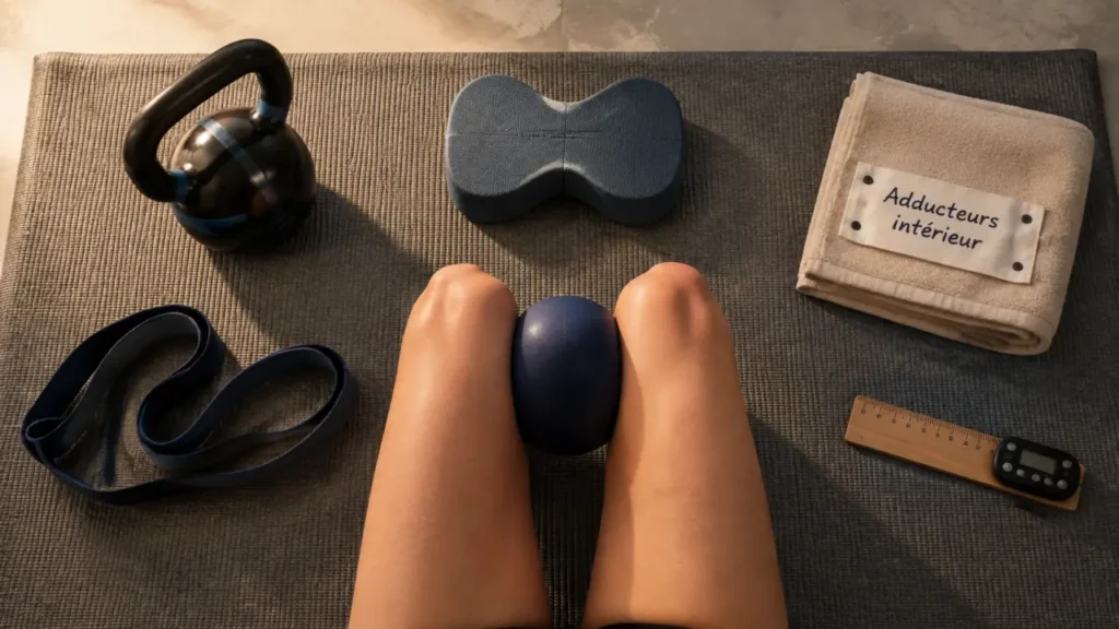 Muscle intérieur cuisse : position adducteurs et exercices