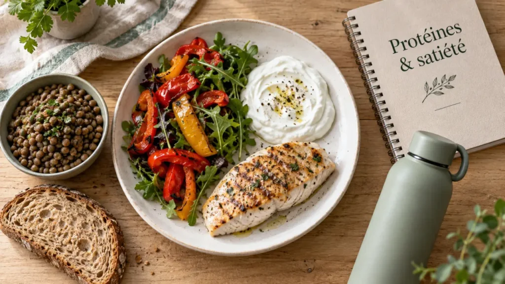 Proteine perte de poids : assiette protéinée, satiété et masse musculaire