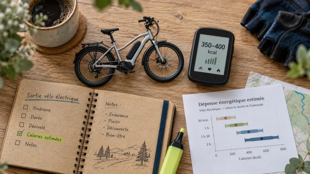 1h de vélo calorie : estimation calories selon poids et assistance