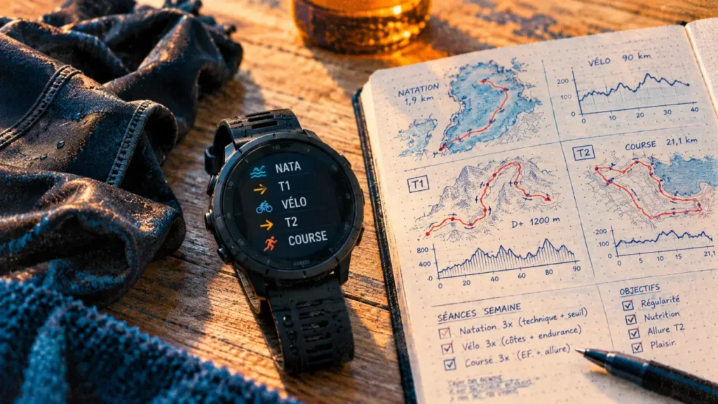 Meilleur montre triathlon : NATA T1 VÉLO T2 COURSE