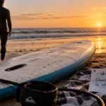 Planche de surf pour debuter stable et volumineuse 7 pieds